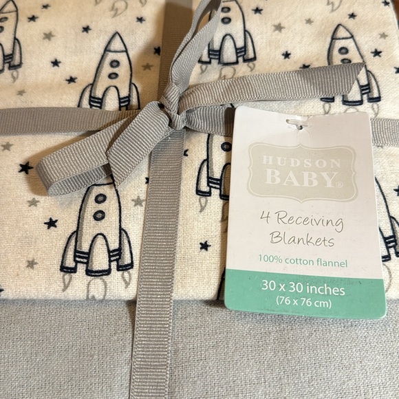 100% COTTON 4 PACK RECEIVING BLANKETS - Picture 5 of 7